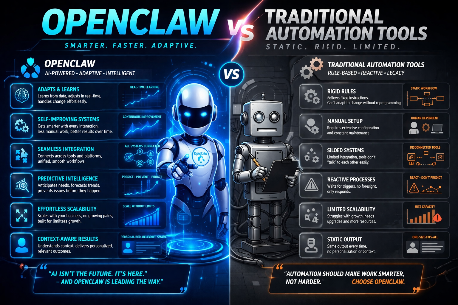 OpenClaw vs Traditional Automation Tools: What Sets It Apart?